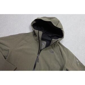 North Face Apex Flex Jacket Womens Large Green Goretex Hooded Outdoor Damaged